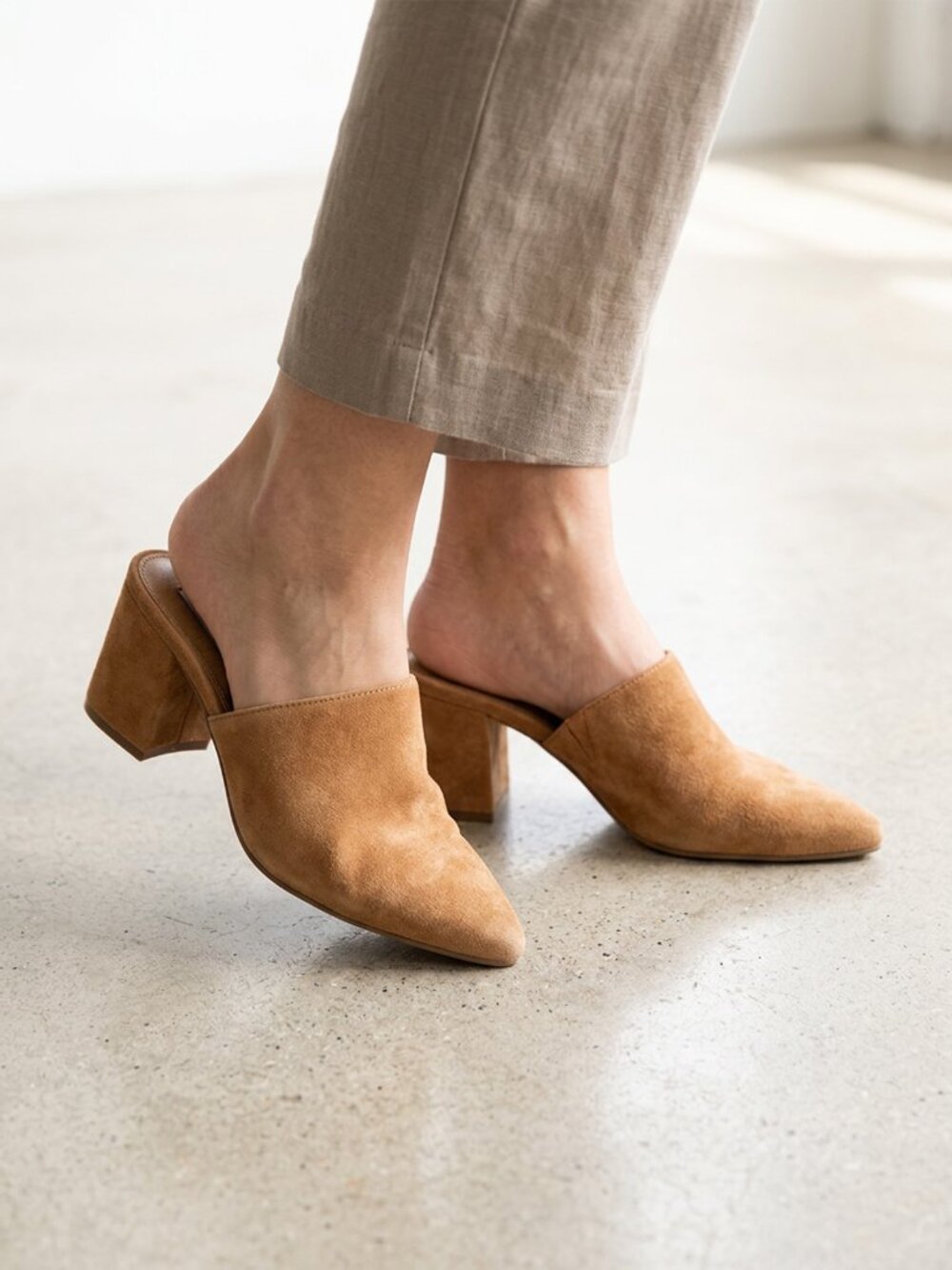 Steve Madden Camel Mule 2" Heel